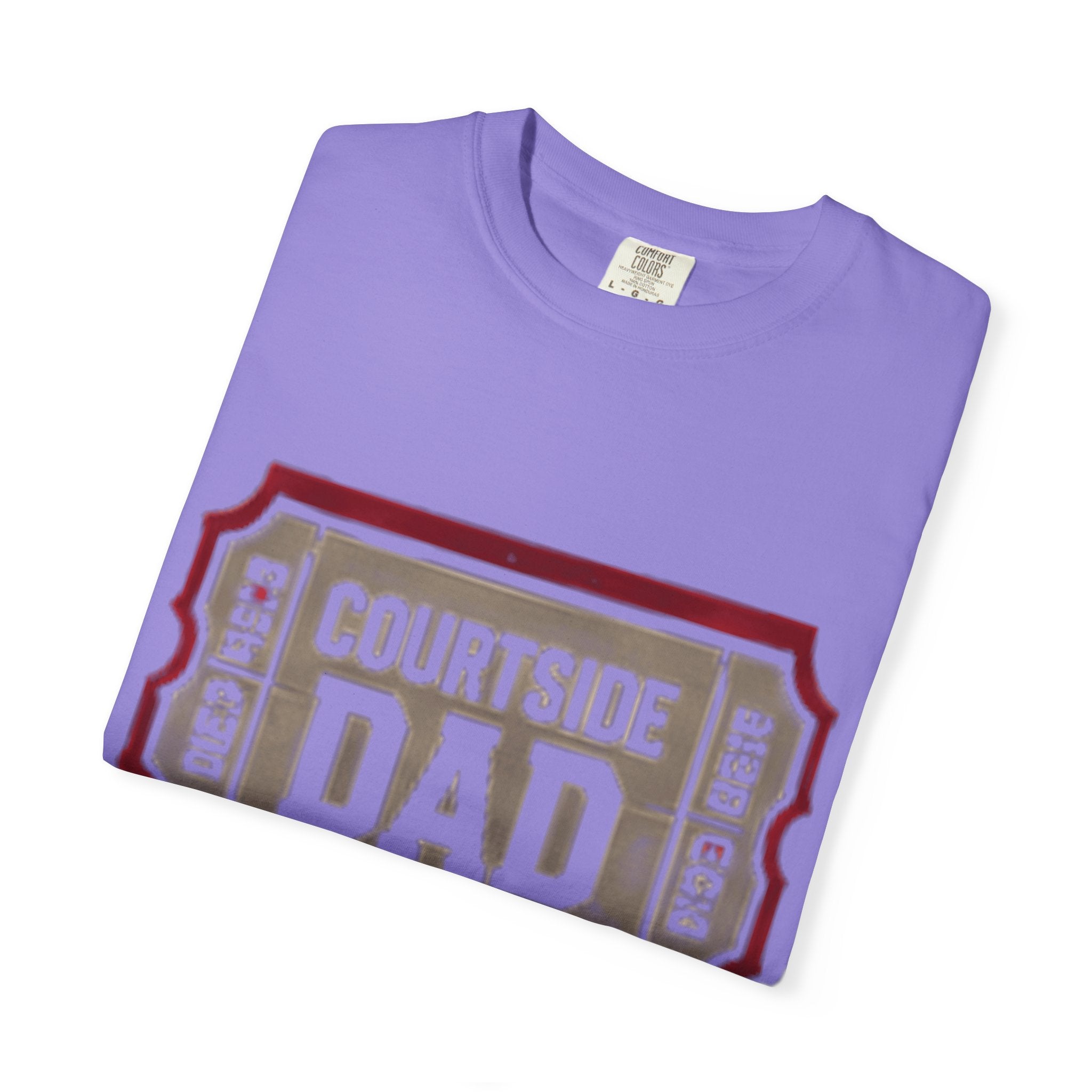 Courtside Dad T-Shirt — Vintage Ticket-Style Basketball Dad Tee