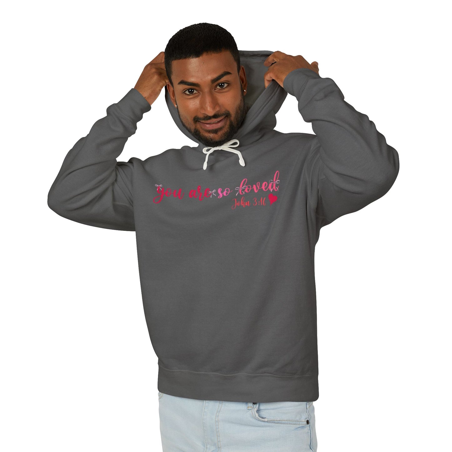 Mama Hoodie "You Are So Loved" — Christian Mama Lightweight Hooded Sweatshirt