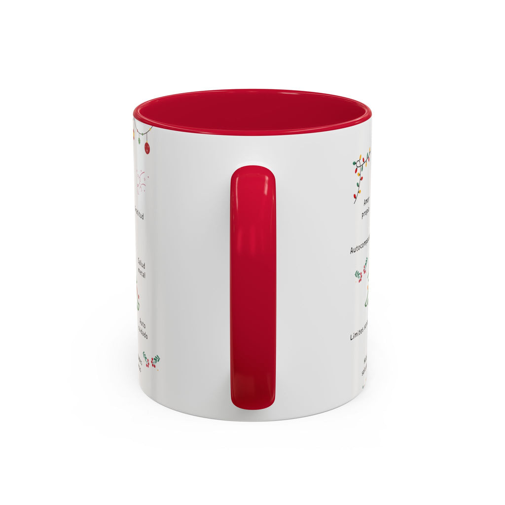 Mug — 'Adorna Tu Vida' Christmas Tree Spanish Holiday Coffee Mug (11oz/15oz)