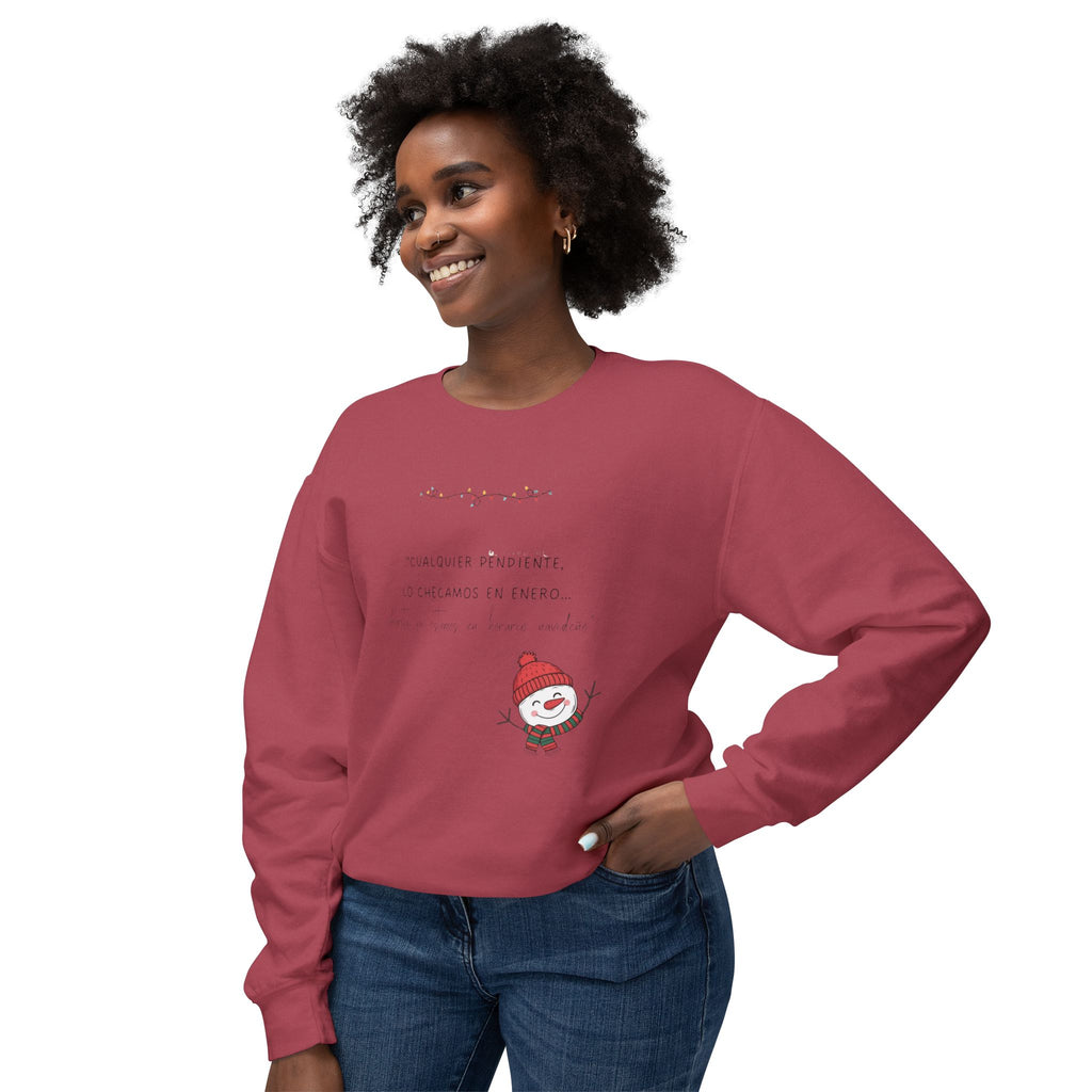 Snowman Crewneck Sweatshirt  Cute Holiday Snowman Pullover