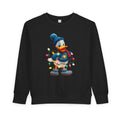 Toddler Sweatshirt  Festive Donald Duck Holiday Lights Pullover