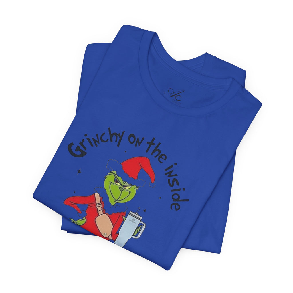 Grinch-Inspired Holiday Tee: 'Grinchy on the Inside, Boogie on the Outside'