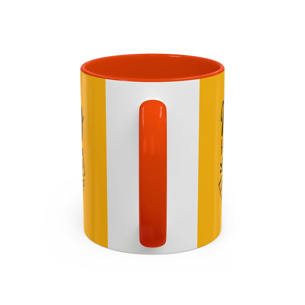 Holiday Coffee Cups with Festive Quotes & Designs Messy Hair Coffee Mug - Fun Yellow Ceramic Cup for Coffee Lovers