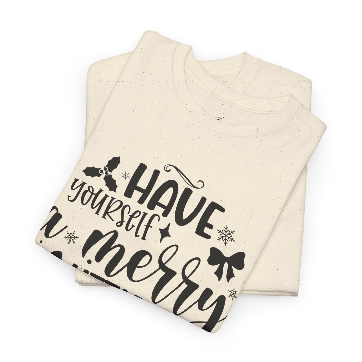 Merry Christmas Cotton Tee Holiday Graphic Tees & Cozy Festive Wear