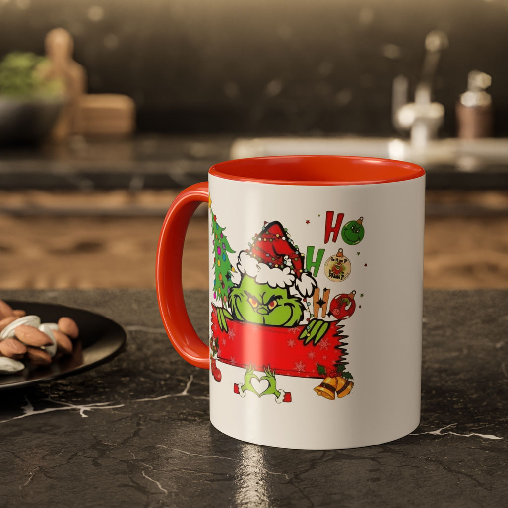 Christmas Grinch Mug (11oz & 15oz)  Funny Holiday Coffee Cup with Grinch Illustration Christmas Mugs Collection!