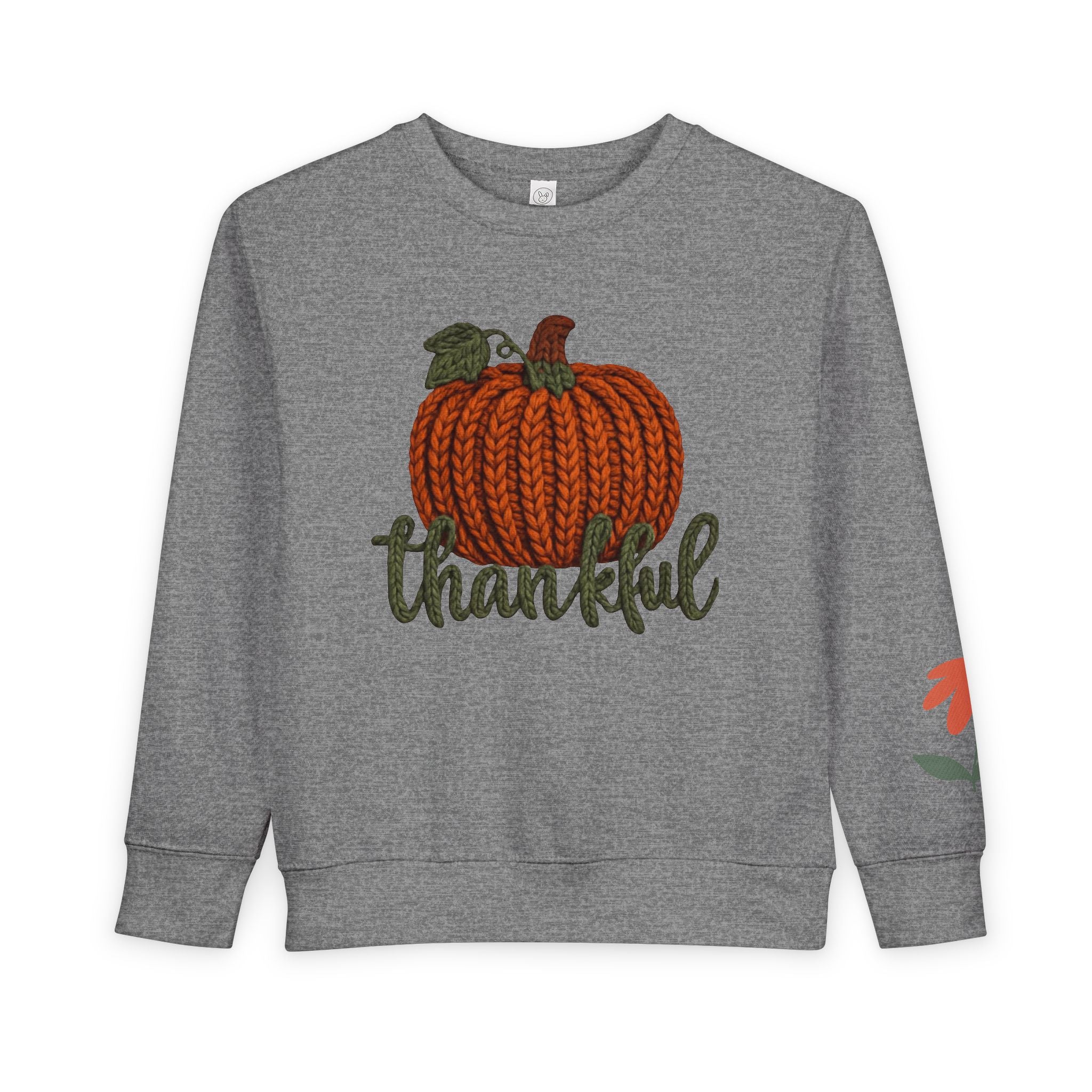 Toddler Sweatshirt  "Thankful" Pumpkin Fall Pullover