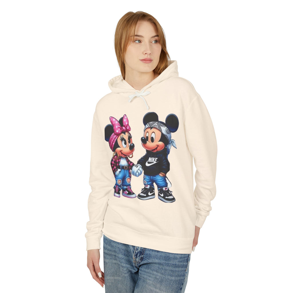 Valentine Cartoon Couple Hoodie  Cute Mickey & Minnie Style Graphic