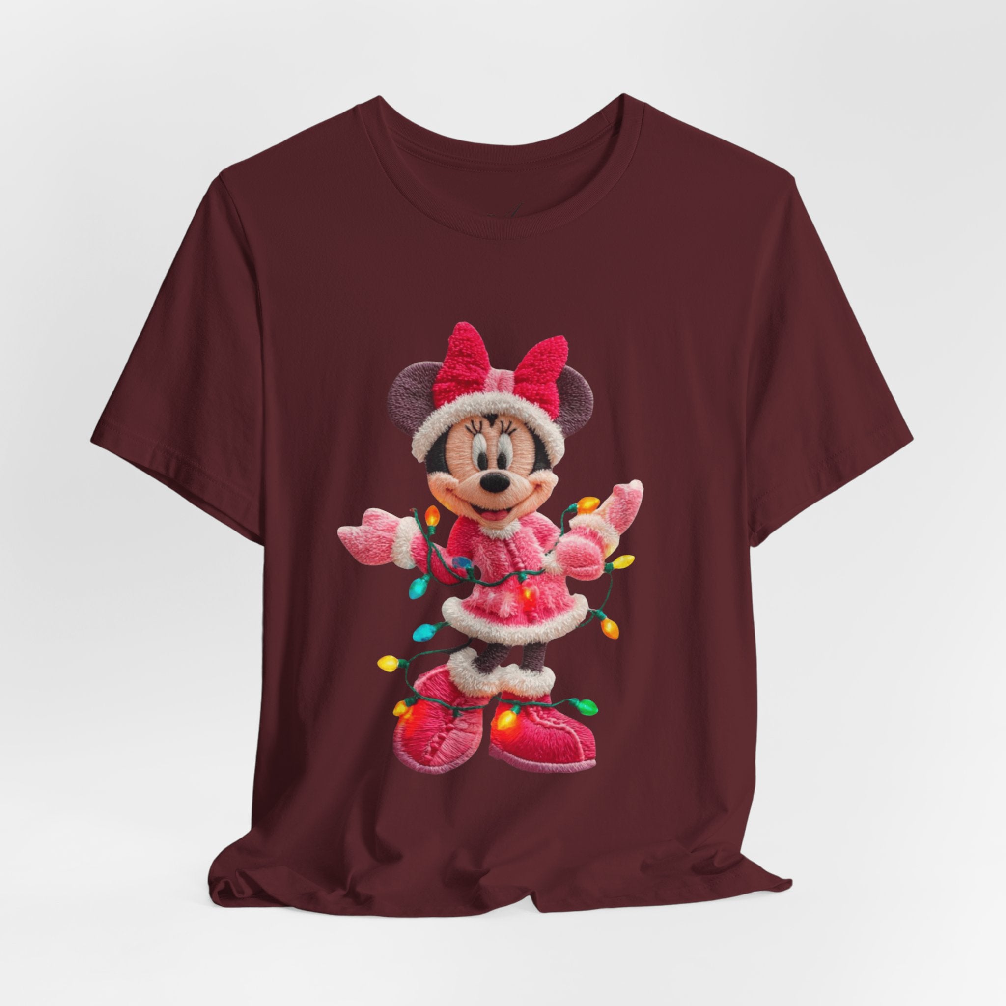 Minnie Mouse Holiday Lights T-Shirt Festive Holiday Designs