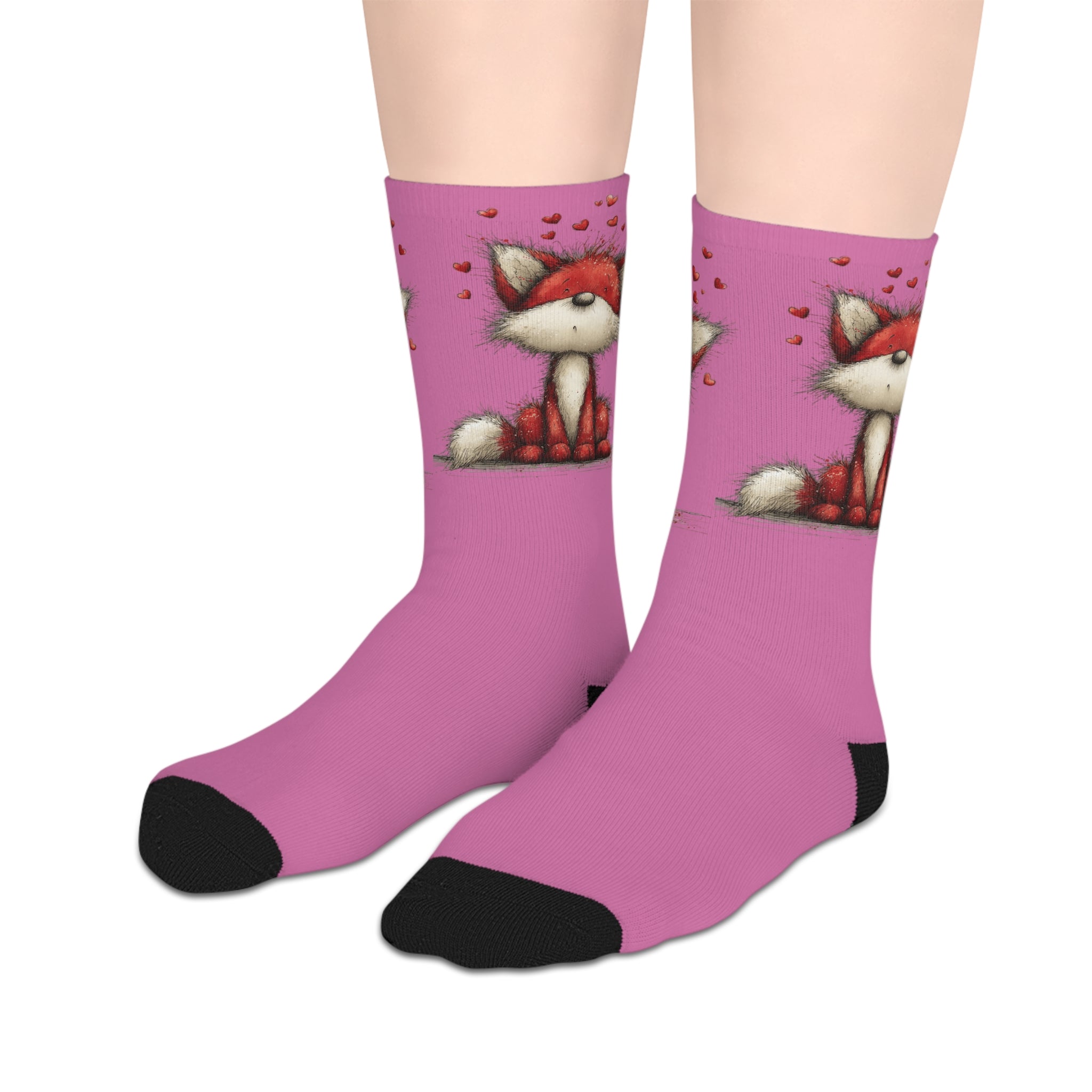 A small gift with lots of heart Valentine Candy Heart Mid-Length Socks