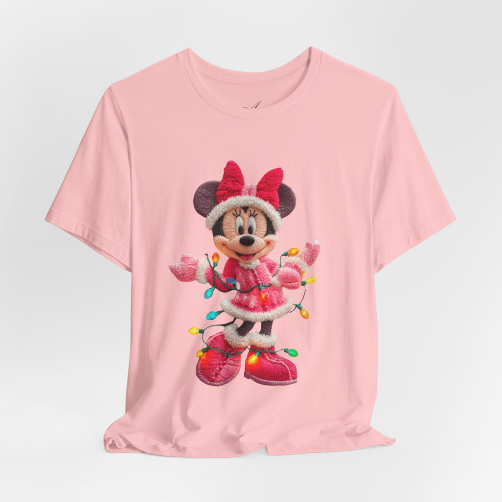 Minnie Mouse Holiday Lights T-Shirt Festive Holiday Designs