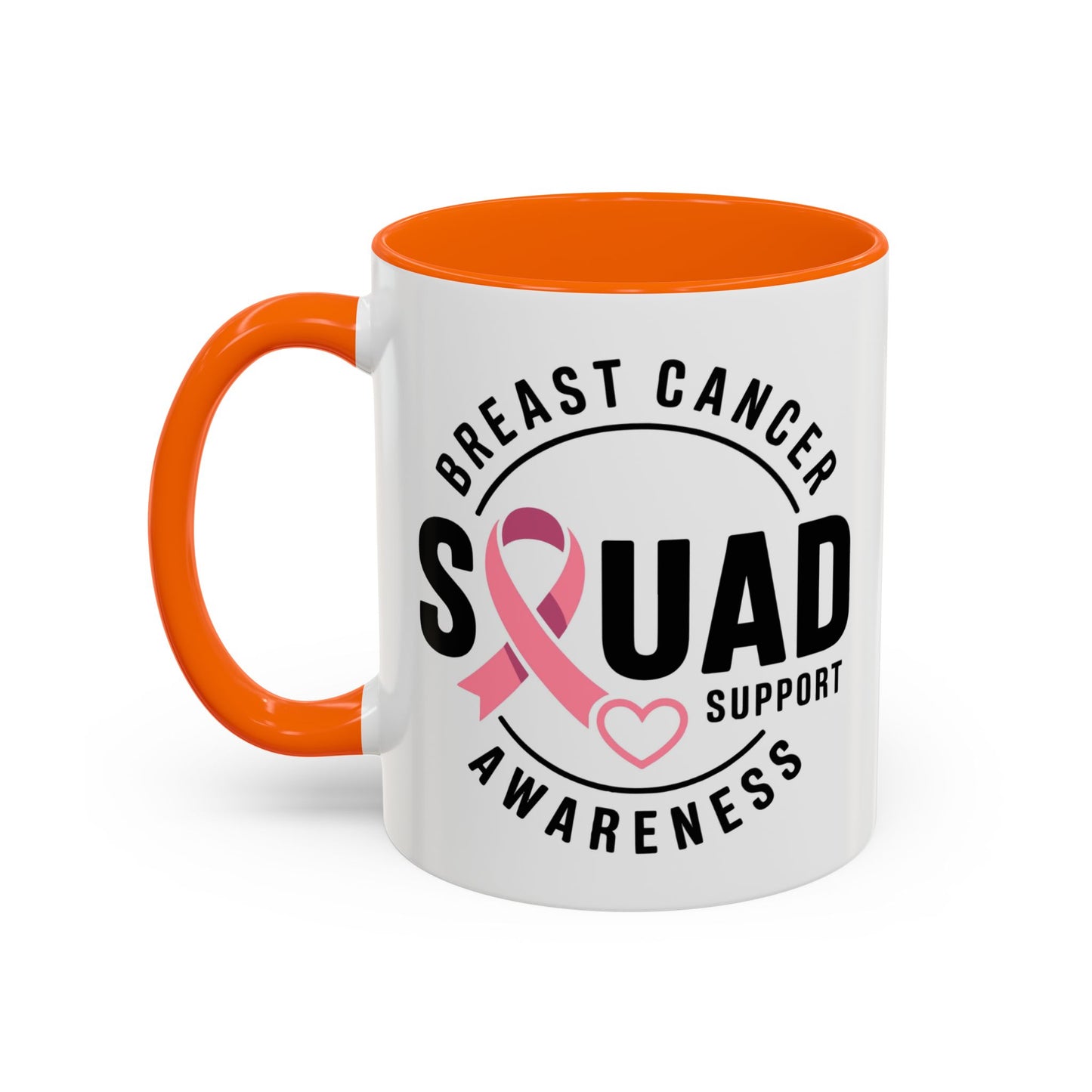 Breast Cancer Awareness Coffee Mug - Support Your Squad