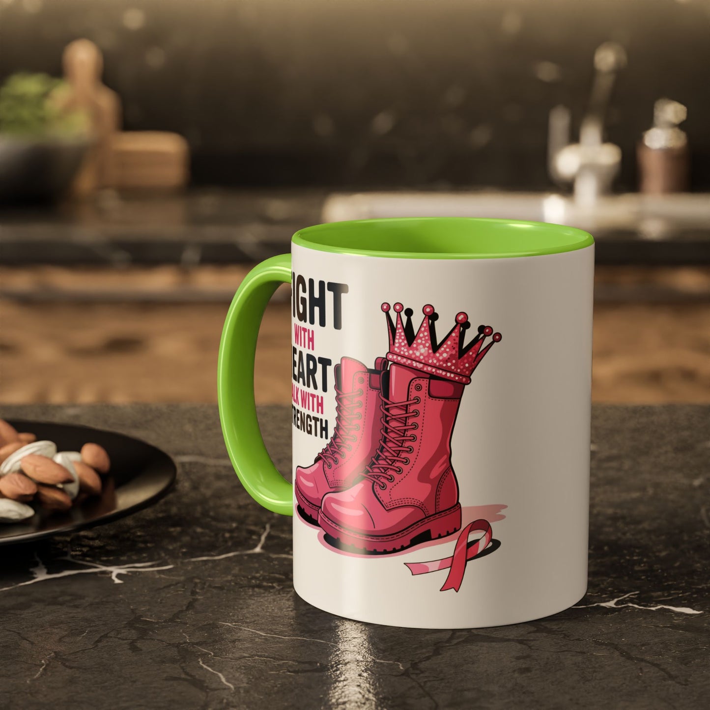 You Beat It! Cancer Survivor Mug | Motivational Gift for Her or Him | Warrior Mug