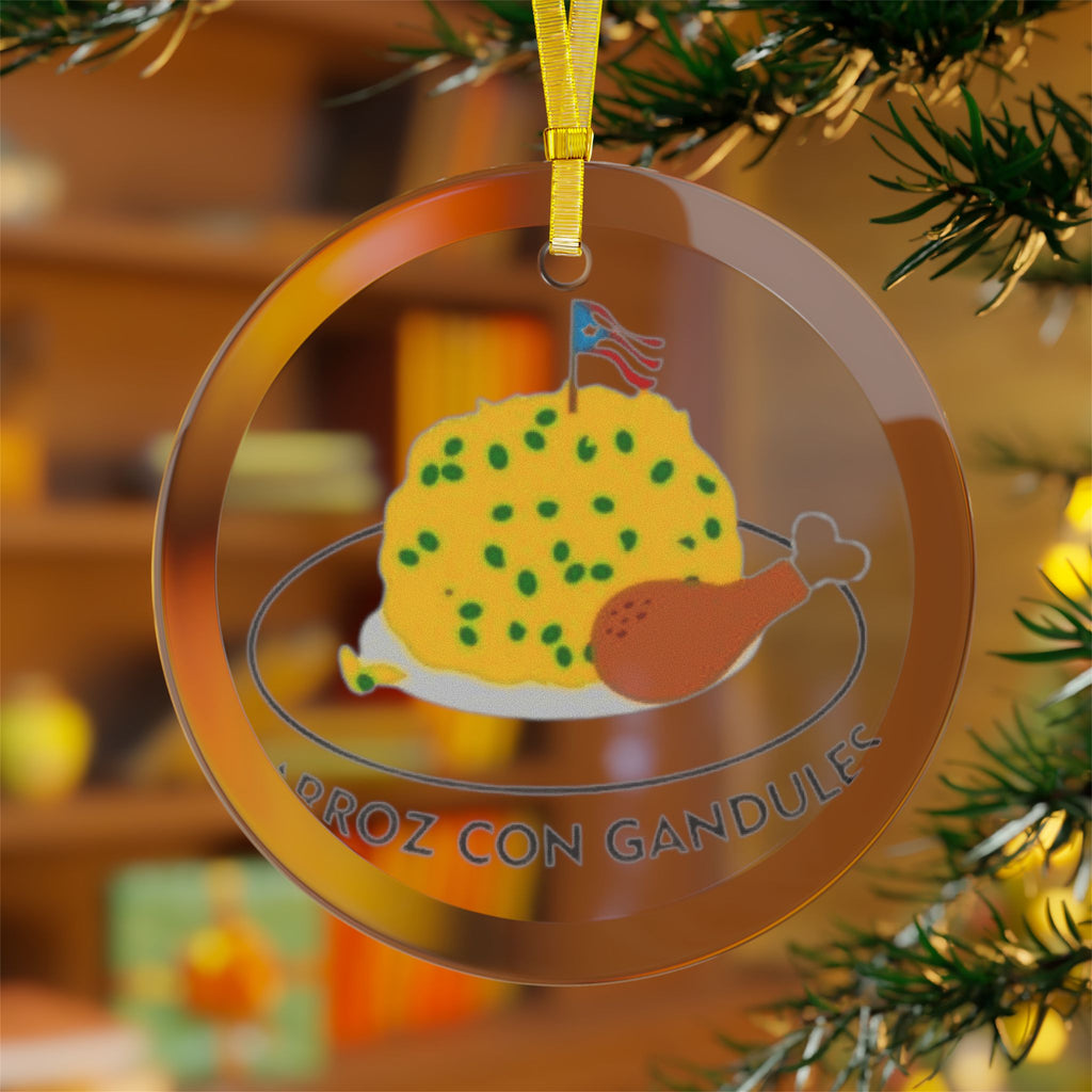 Puerto Rico Glass Ornaments Glass Ornaments Feliz Navidad Boricua Glass Ornament Christmas Keepsake