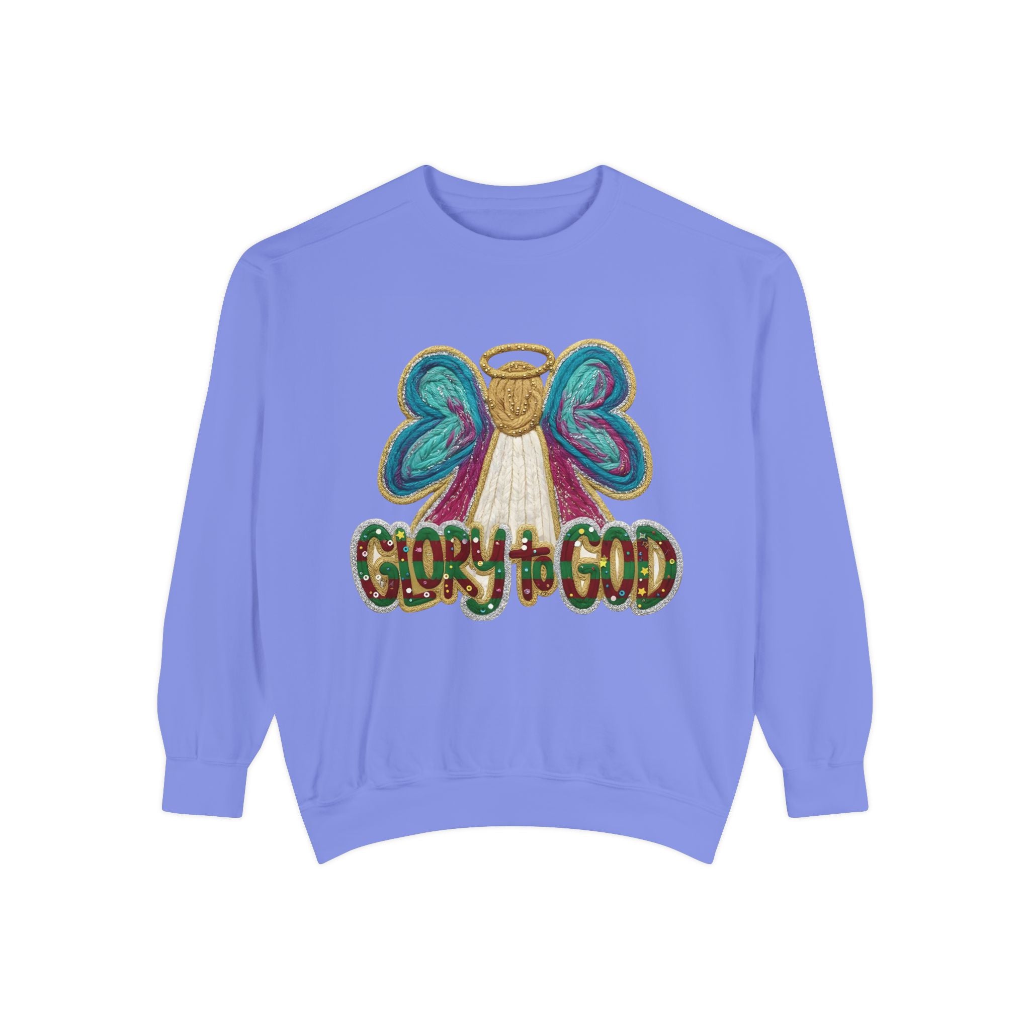 Glory to God Angel Sweatshirt Christmas Holiday Collection  Festive T-Shirt & Sweater