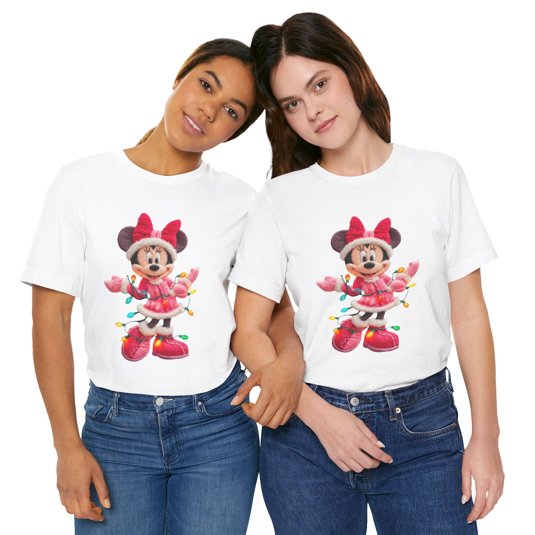 Minnie Mouse Holiday Lights T-Shirt Festive Holiday Designs