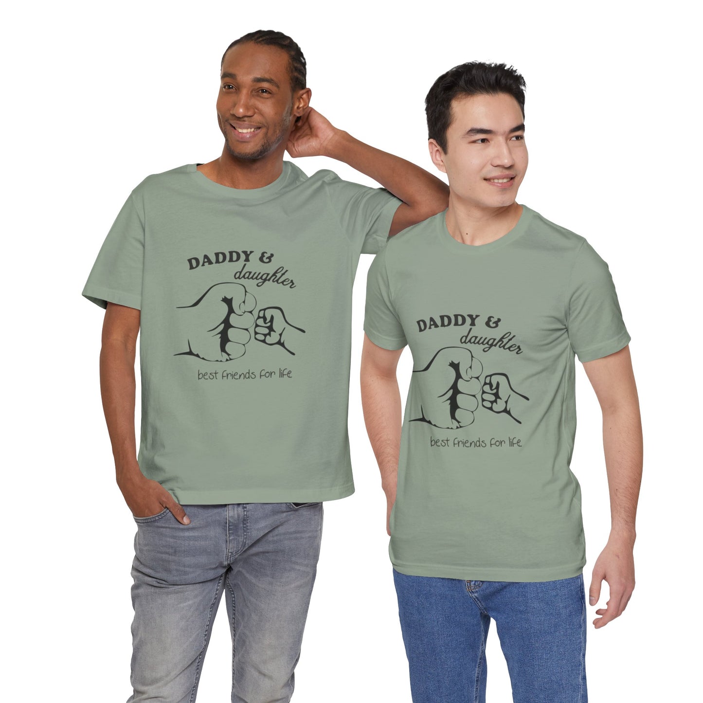 Daddy Daughter Best Friends Unisex Tee Fathers Day Gift, Family Matching Shirts, Kids & Dad Tee, Cute Parenting Apparel