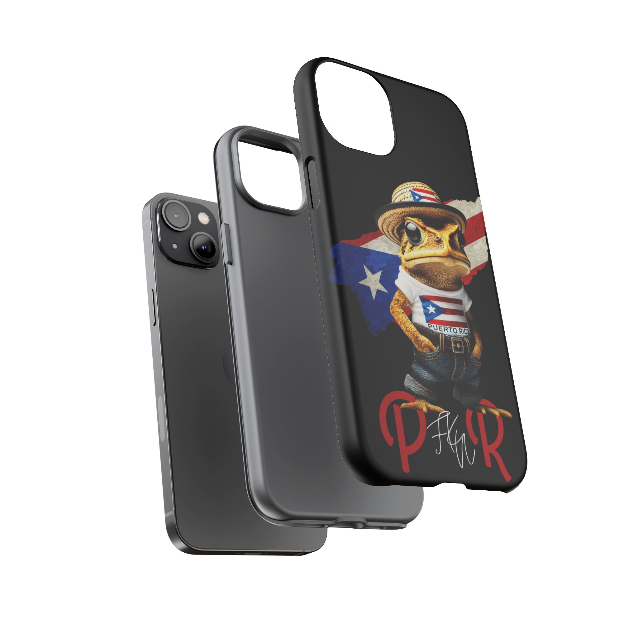 Puerto Rican Frog Tough Phone Case  Puerto Rico Flag Patriotic Protective Case