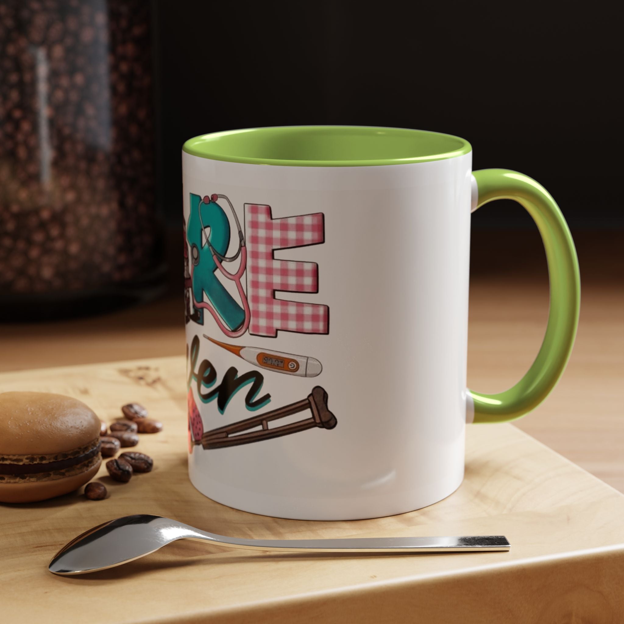 Nurse Given Accent Coffee Mug — Caregiver & Medical Equipment Design Christmas mug for all healthcare heroes