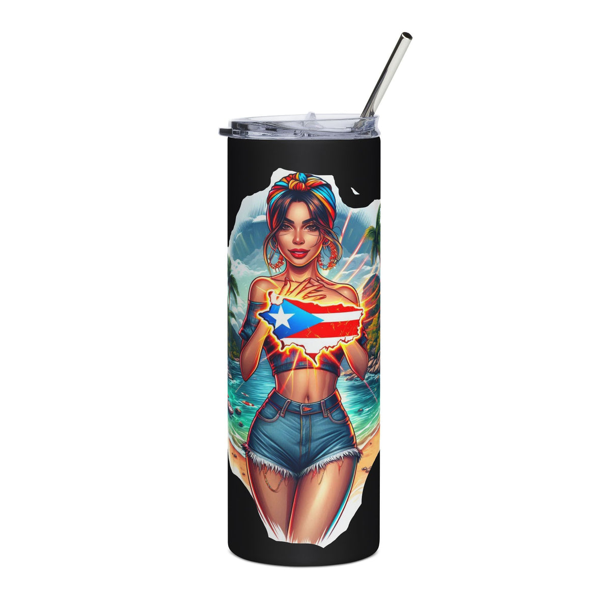 Island Pride in Every Sip Tropical Island Tumbler