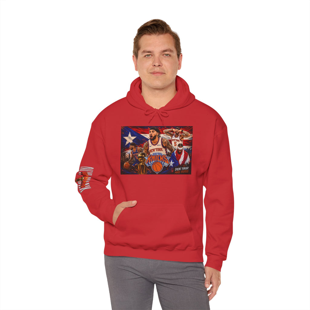 NY-K Retro Player Collage Hoodie — Basketball Fan Sweatshirt