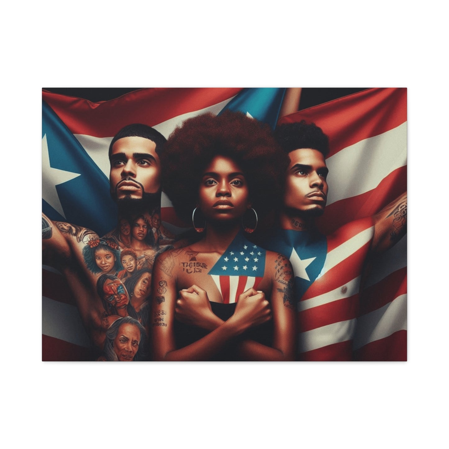 Rooted in Culture, Radiating Power Puerto Rican Wall Art, Unique Gift, Empowering Decor