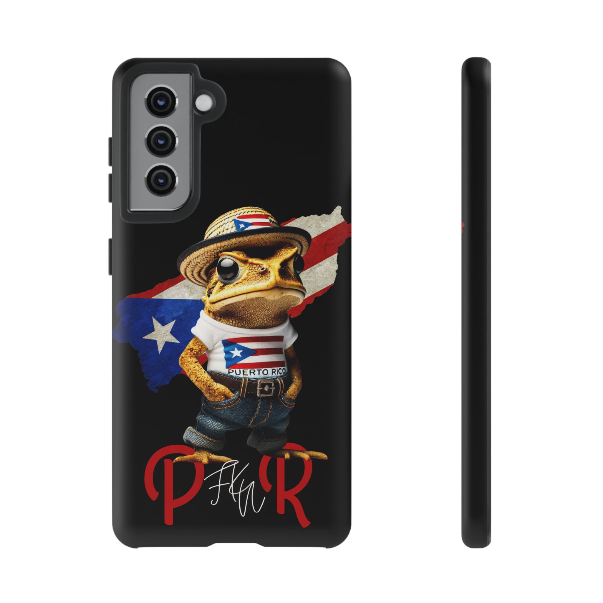 Puerto Rican Frog Tough Phone Case  Puerto Rico Flag Patriotic Protective Case