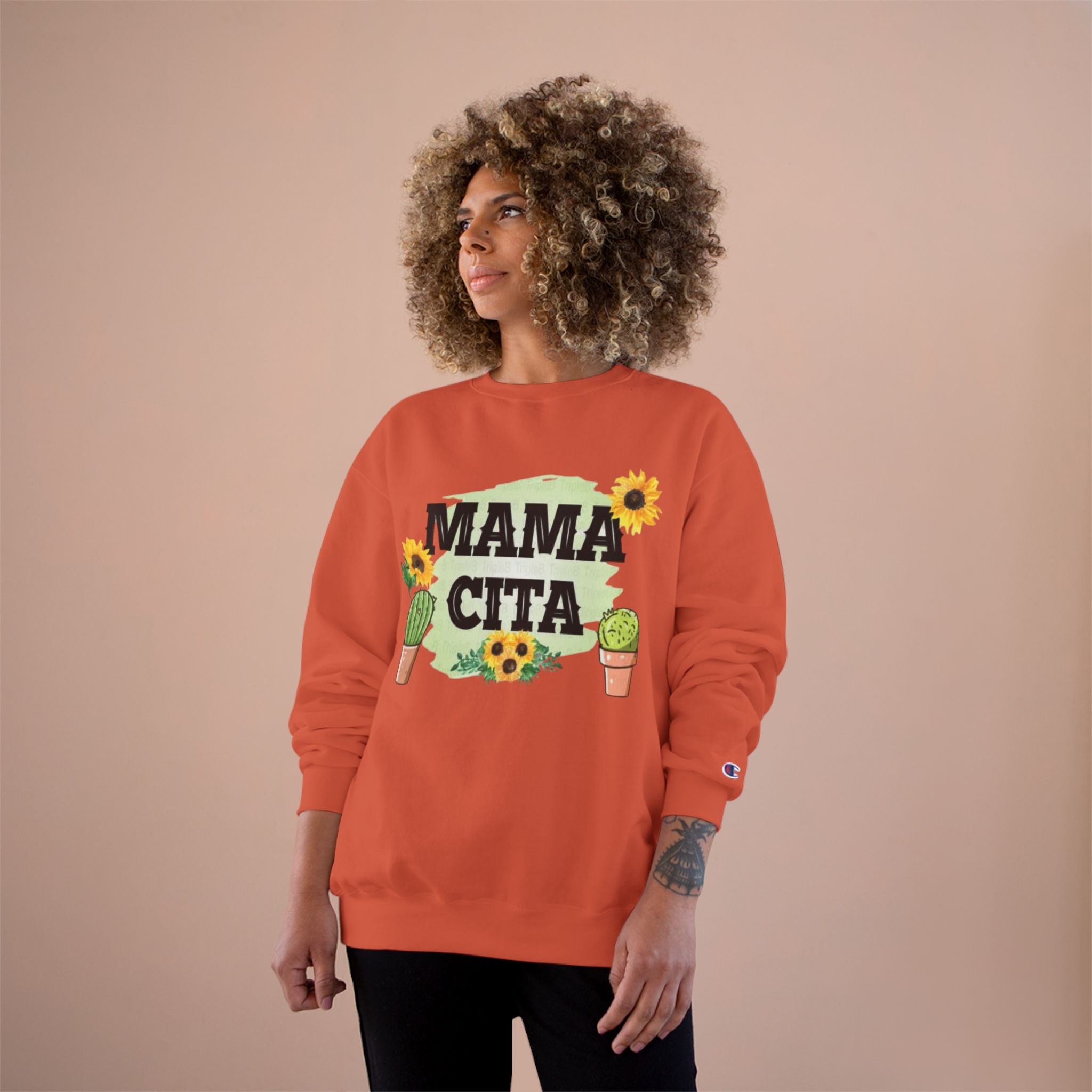 Mama Cita Sweatshirt  Floral Cactus Mother's Day Crewneck