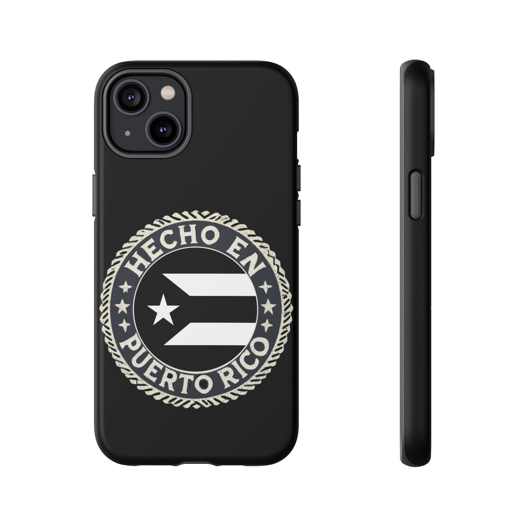 Hecho en Puerto Rico Phone Case  Puerto Rican Flag Emblem Tough Protective Cover