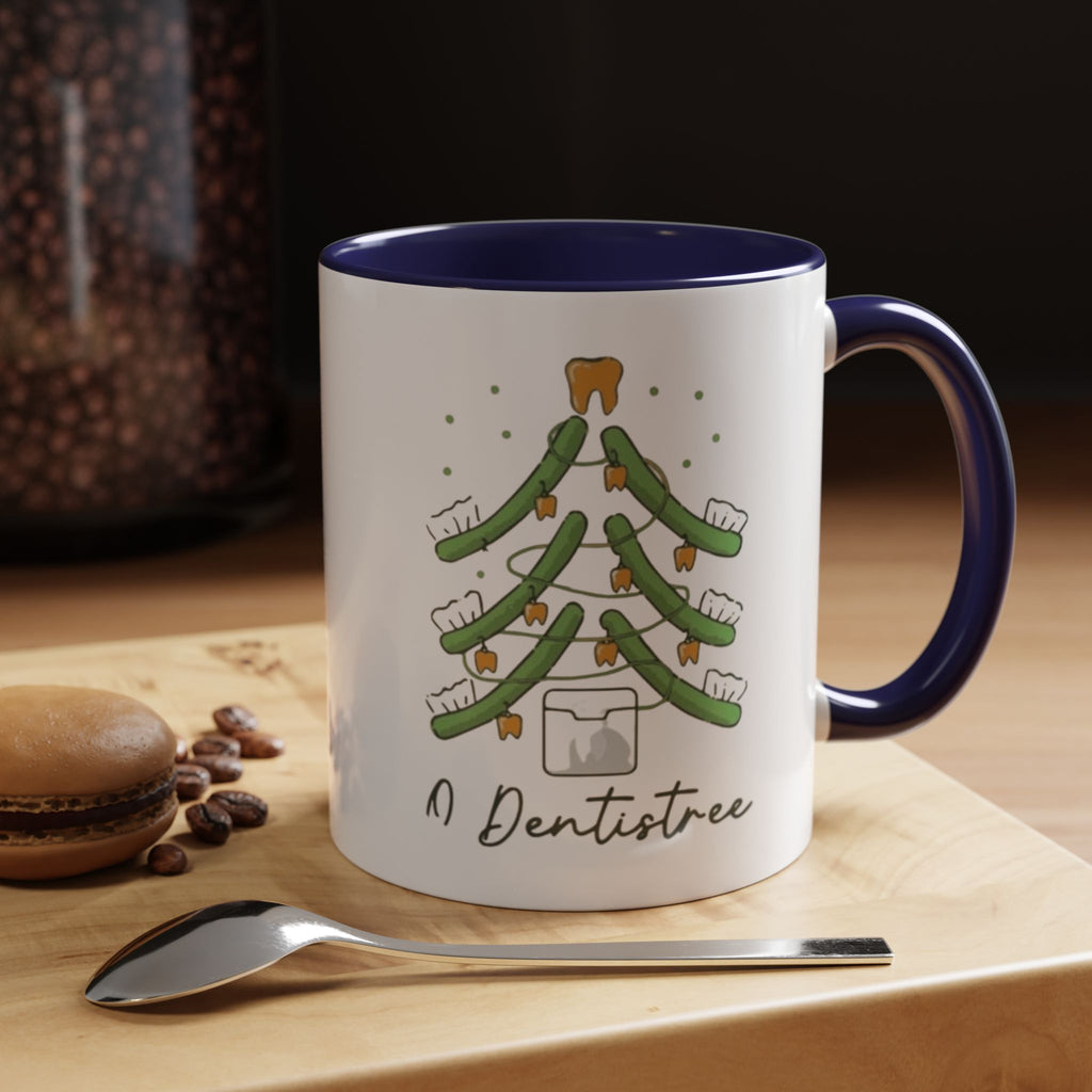 Dentist Christmas Mug - 'A Dentistree' Holiday Coffee Cup (11/15oz)