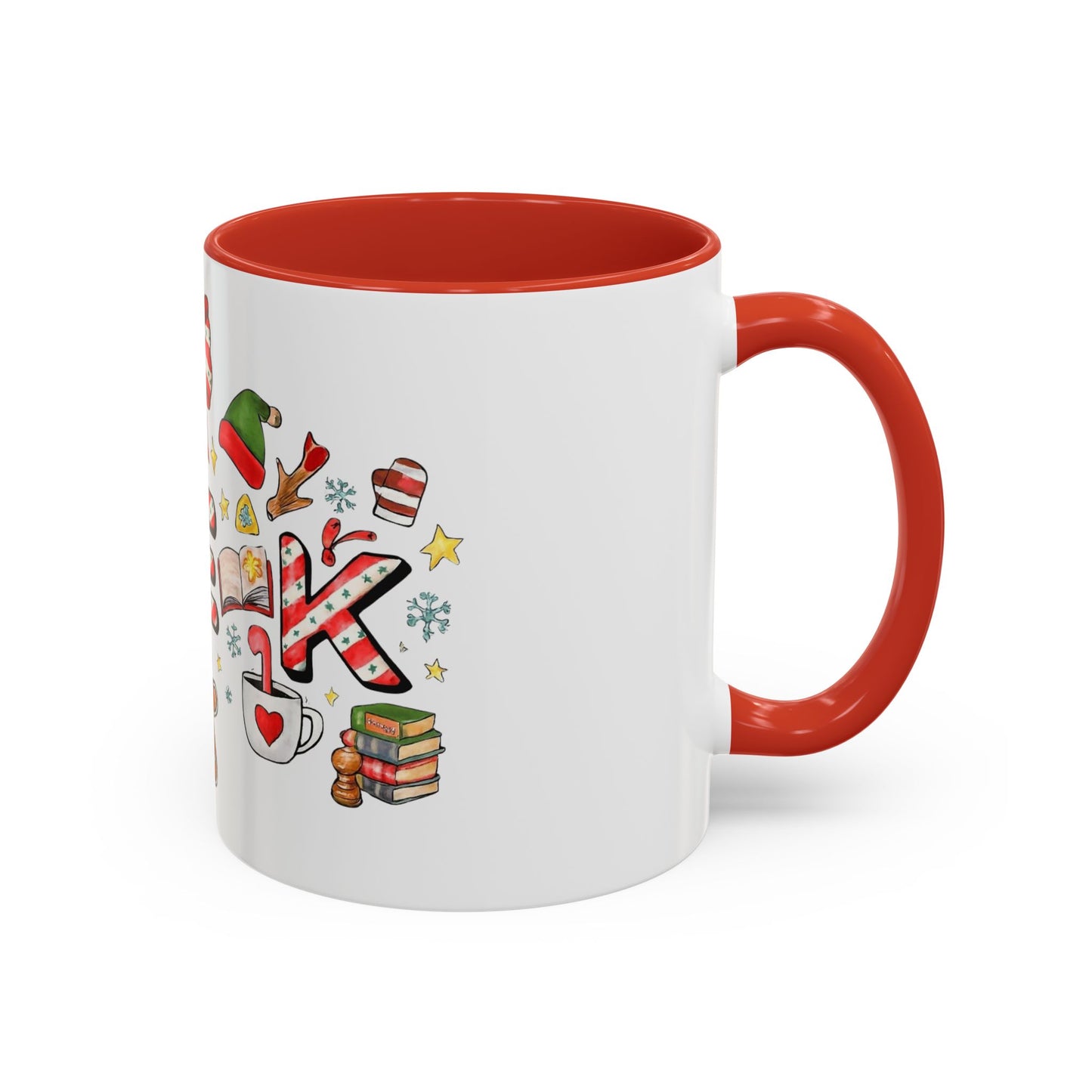 Holiday Teacher Coffee Mug 'PRE-K' Festive Gingerbread & Candy Cane Design (11/15oz) School Staff Christmas Mug Collection