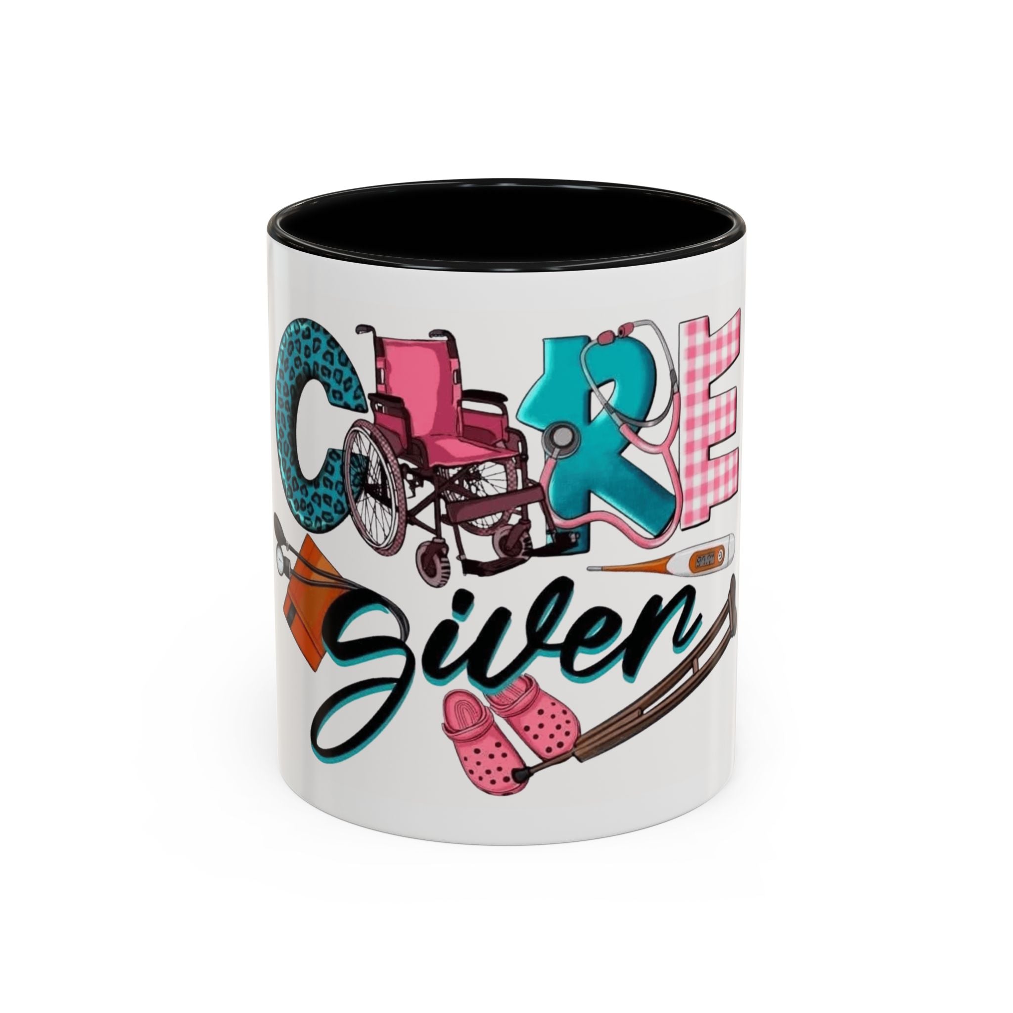 Nurse Given Accent Coffee Mug — Caregiver & Medical Equipment Design Christmas mug for all healthcare heroes