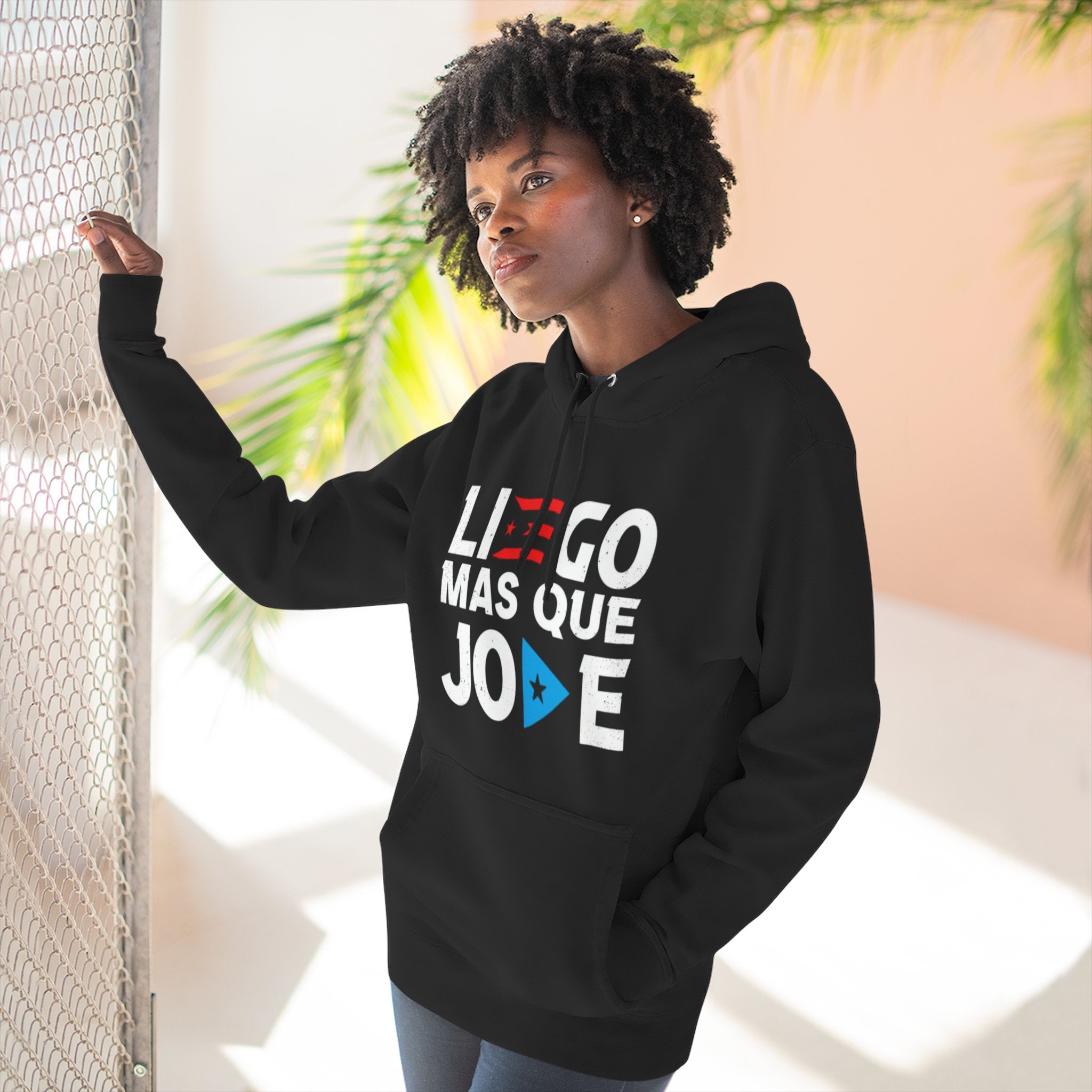 Puerto Rican culture & traditions Navidades Boricuas Collection fleece hoodie