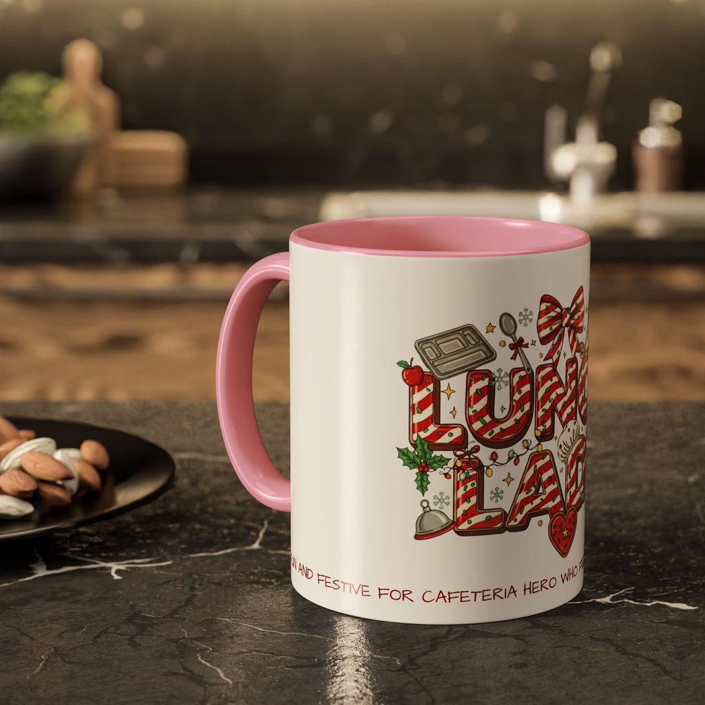 Lunch Lady Mug "Cafeteria Hero Who Feeds the Whole School With Love" | 11oz/15oz Gift  School Staff Christmas Mug Collection
