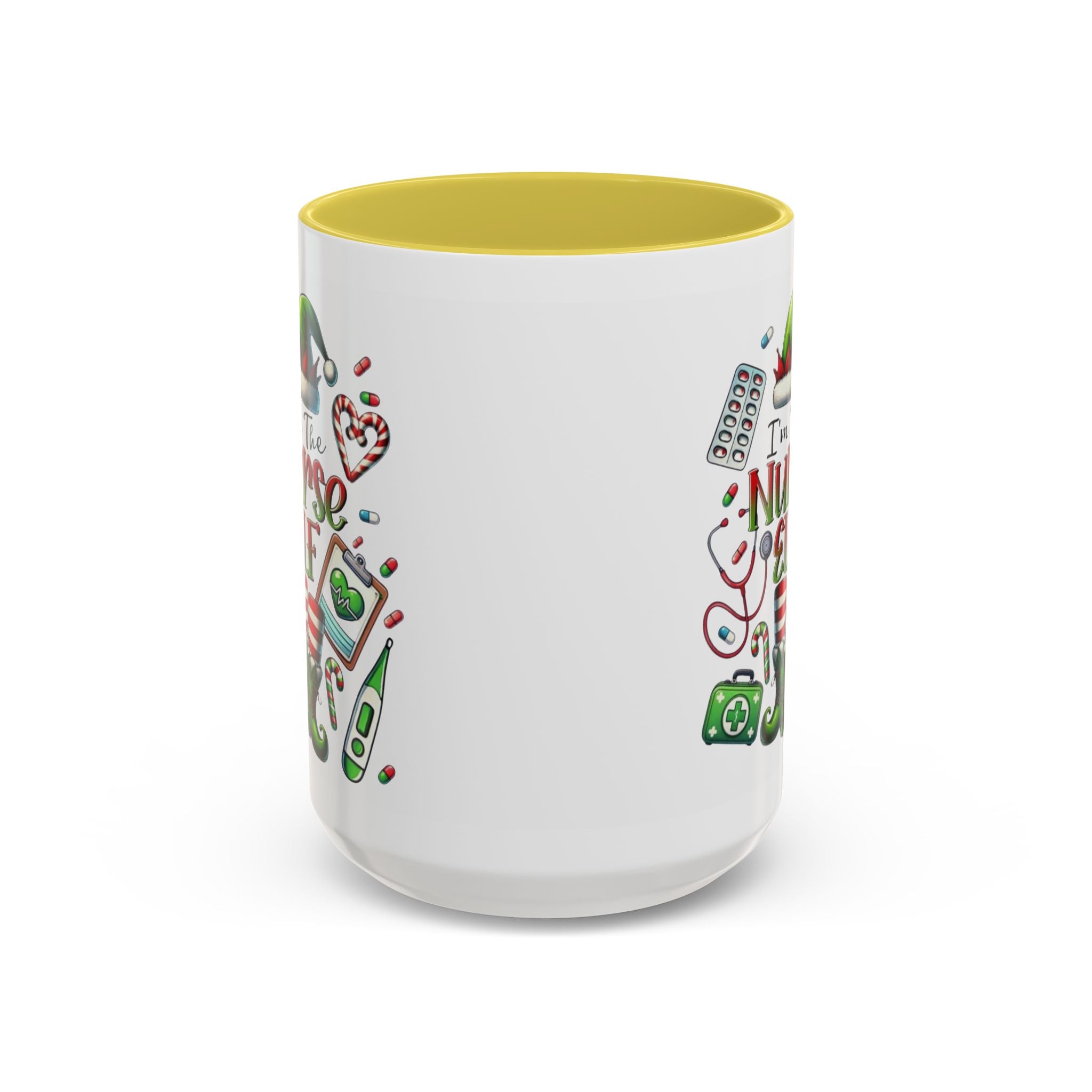 Nurse Elf Coffee Mug — Christmas Medical Holiday Gift (11oz & 15oz) Medical Christmas Mug