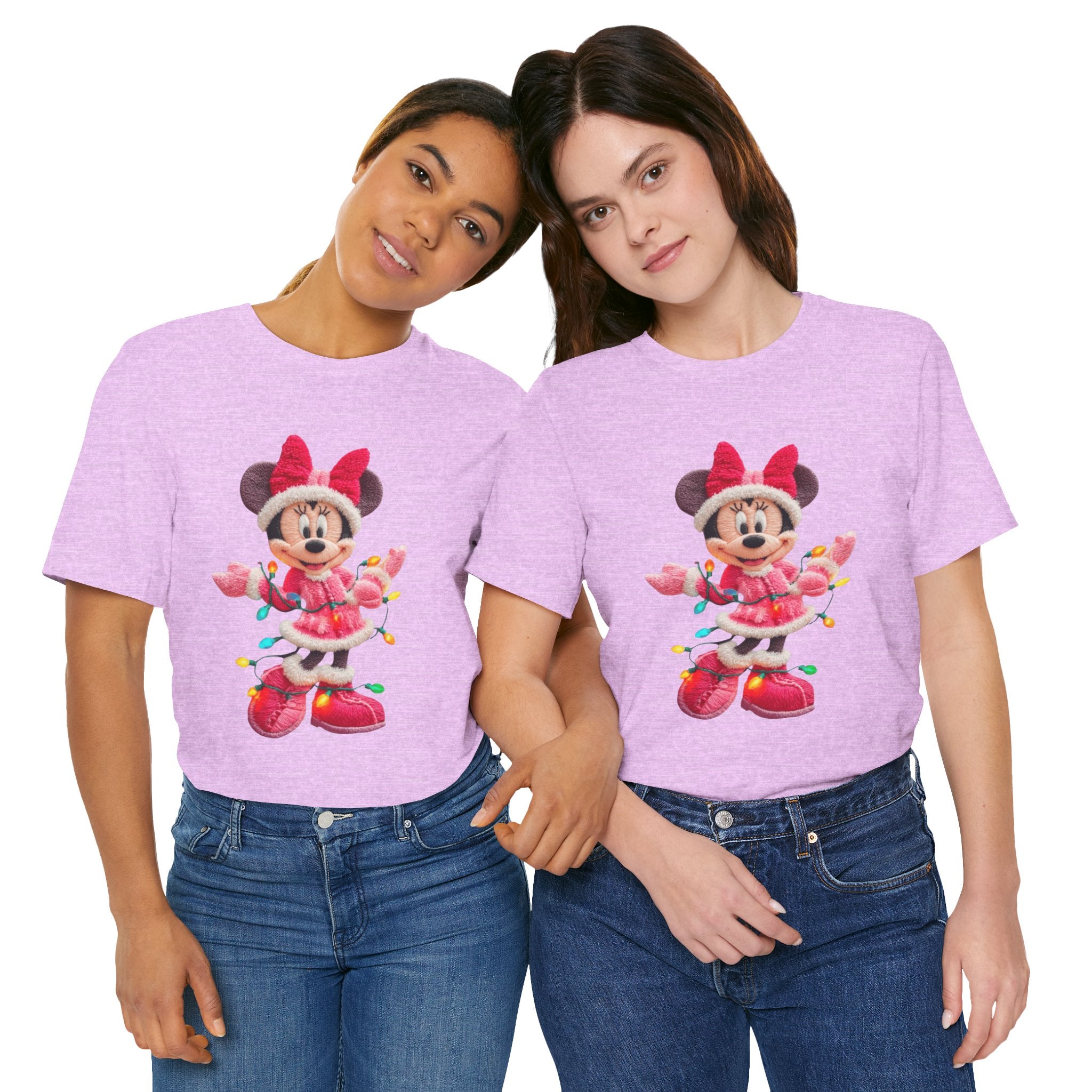 Minnie Mouse Holiday Lights T-Shirt Festive Holiday Designs