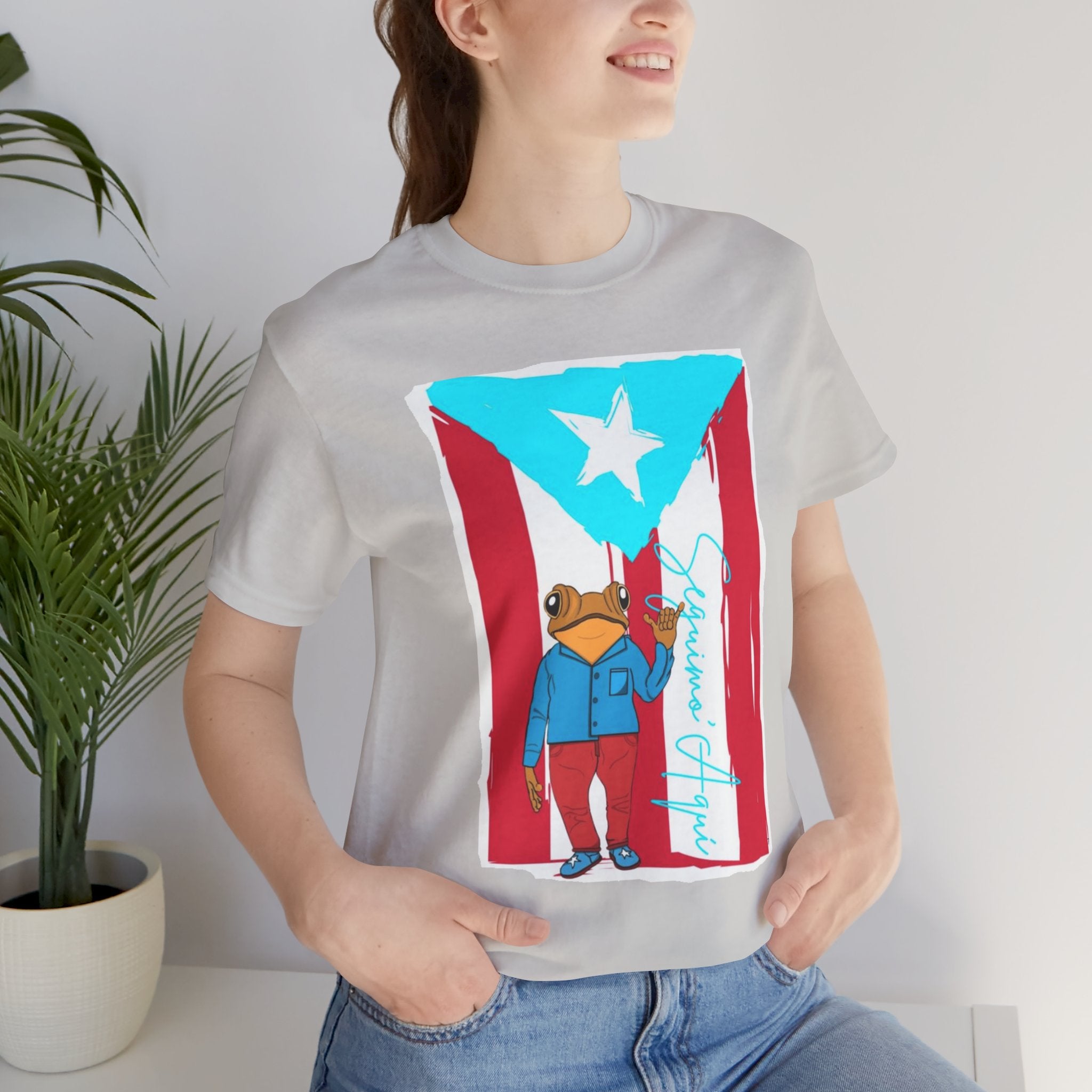 Puerto Rican Coqui Flag T‑Shirt  Boricua Pride Tee