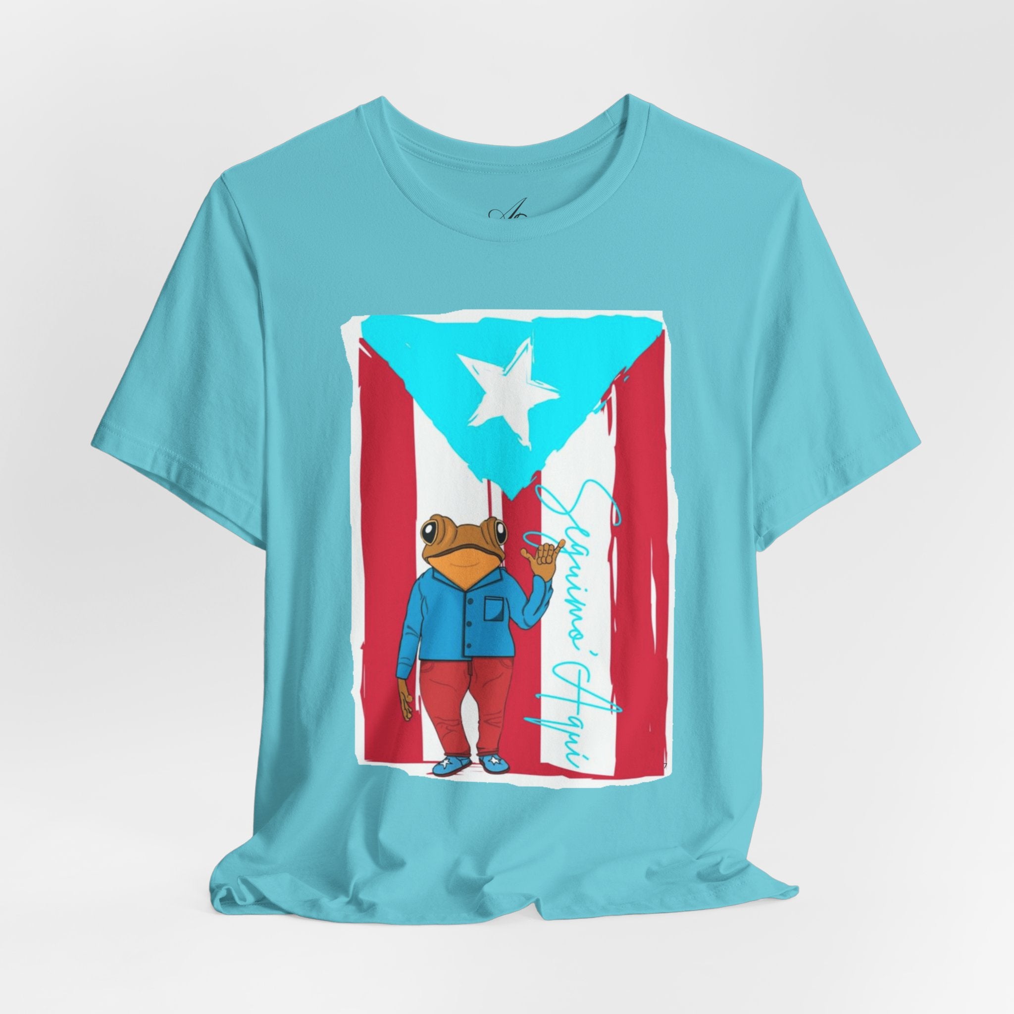 Puerto Rican Coqui Flag T‑Shirt  Boricua Pride Tee