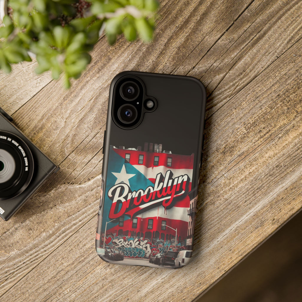 Brooklyn Street Art Phone Case  Urban Graffiti Protective Cover