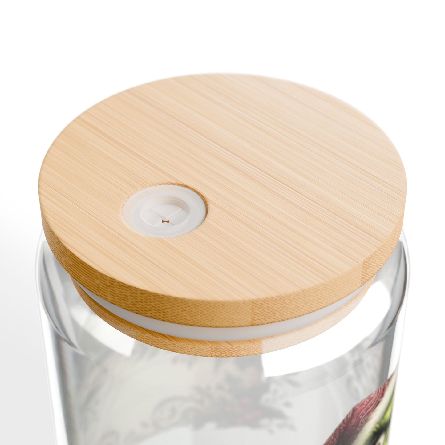 Christmas Design Whimsical Grinch Sipper Glass - 16oz with Bamboo Lid