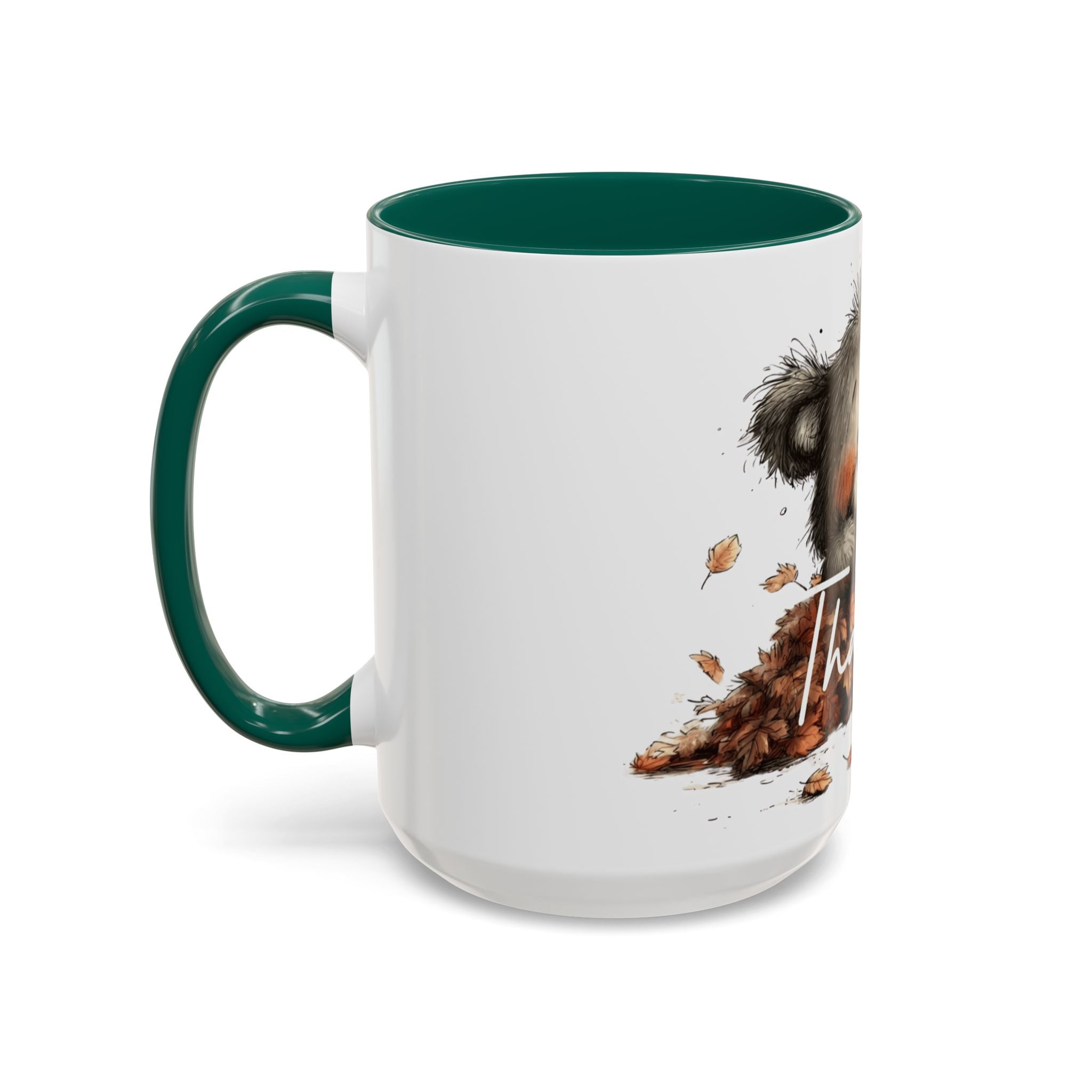 Thankful Bear Autumn Mug — Cute Fall Coffee Cup (11oz, 15oz)