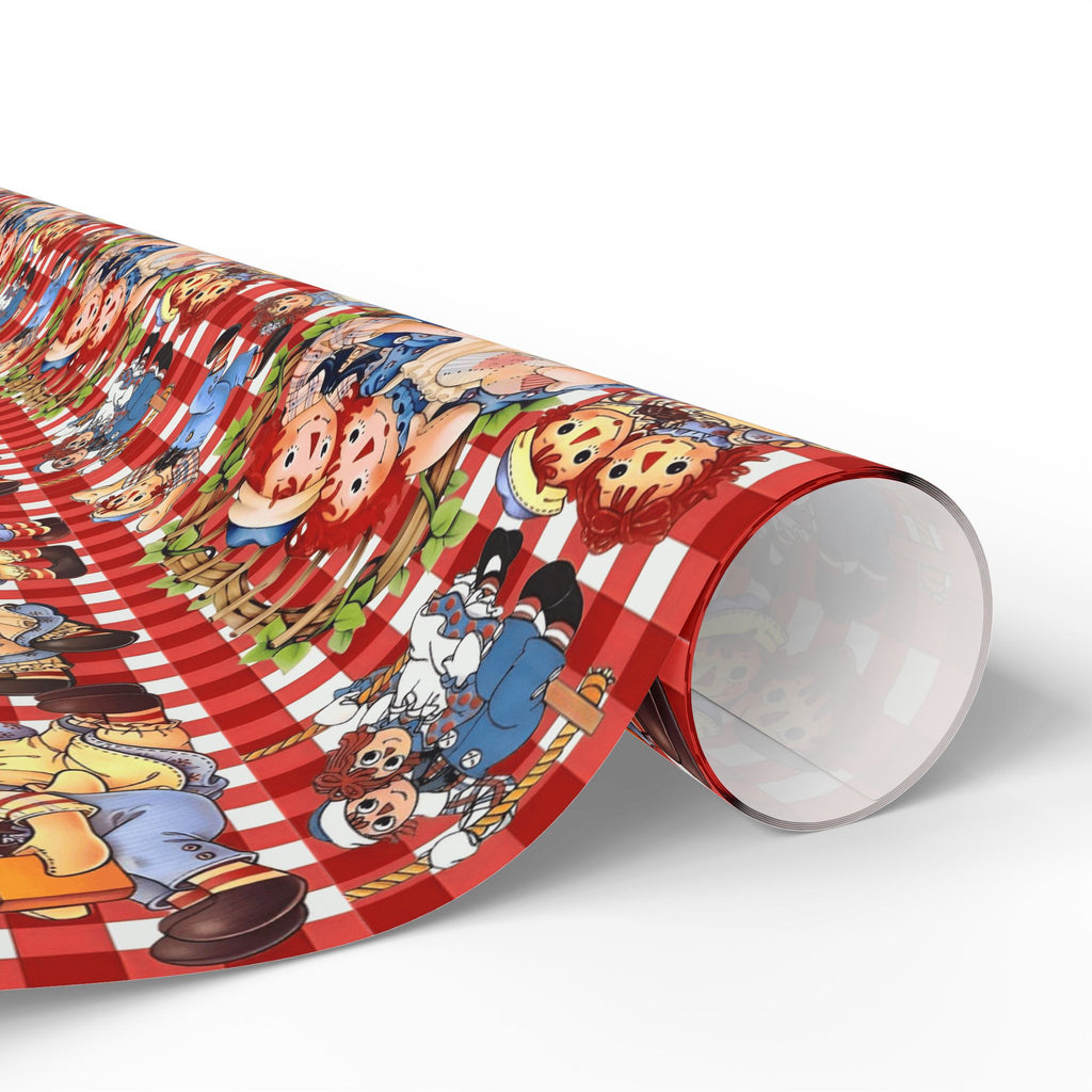 Wrapping Paper Roll — Colorful Picnic Cartoon Pattern (Holiday & Birthday Gift Wrap)