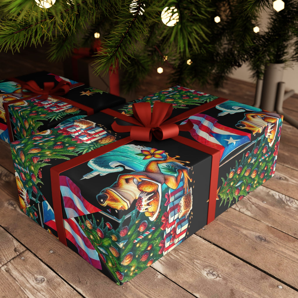 Navidad en Puerto Rico Wrapping Paper – Festive Boricua Holiday Gift Wrap 🇵🇷🎄