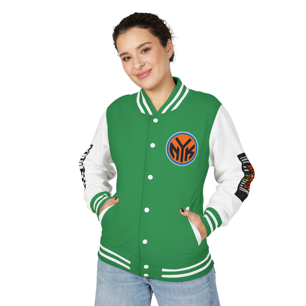 Basketball-Inspired Letterman Jacket — Men's Retro Varsity Sports Jacket Jose AlvarTribute Varsity Jacket