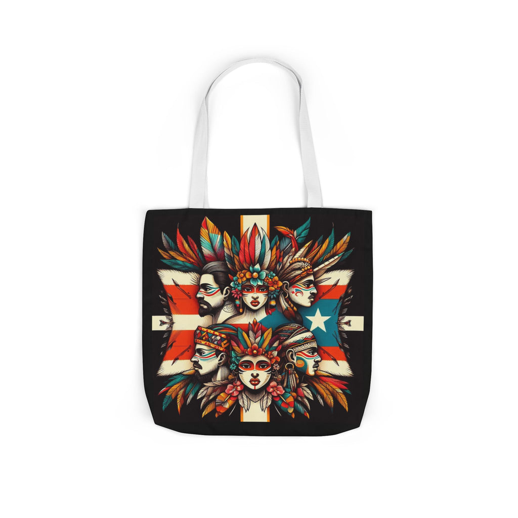 Puerto Rico Canvas Tote Bag, 5-Color Straps