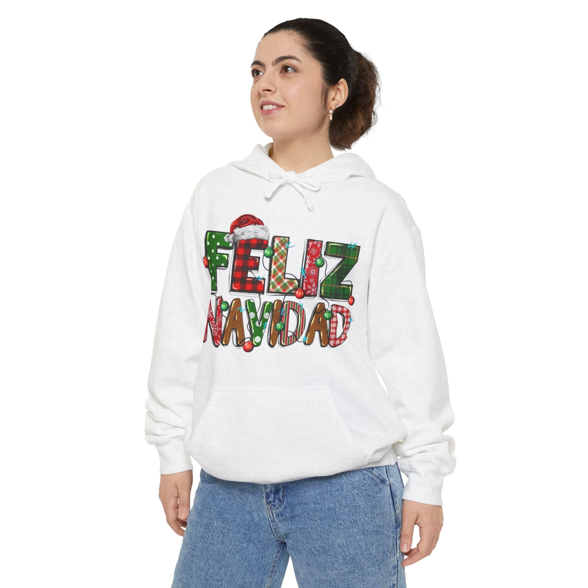Feliz Navidad Holiday Hoodie  Festive Christmas Hoodie
