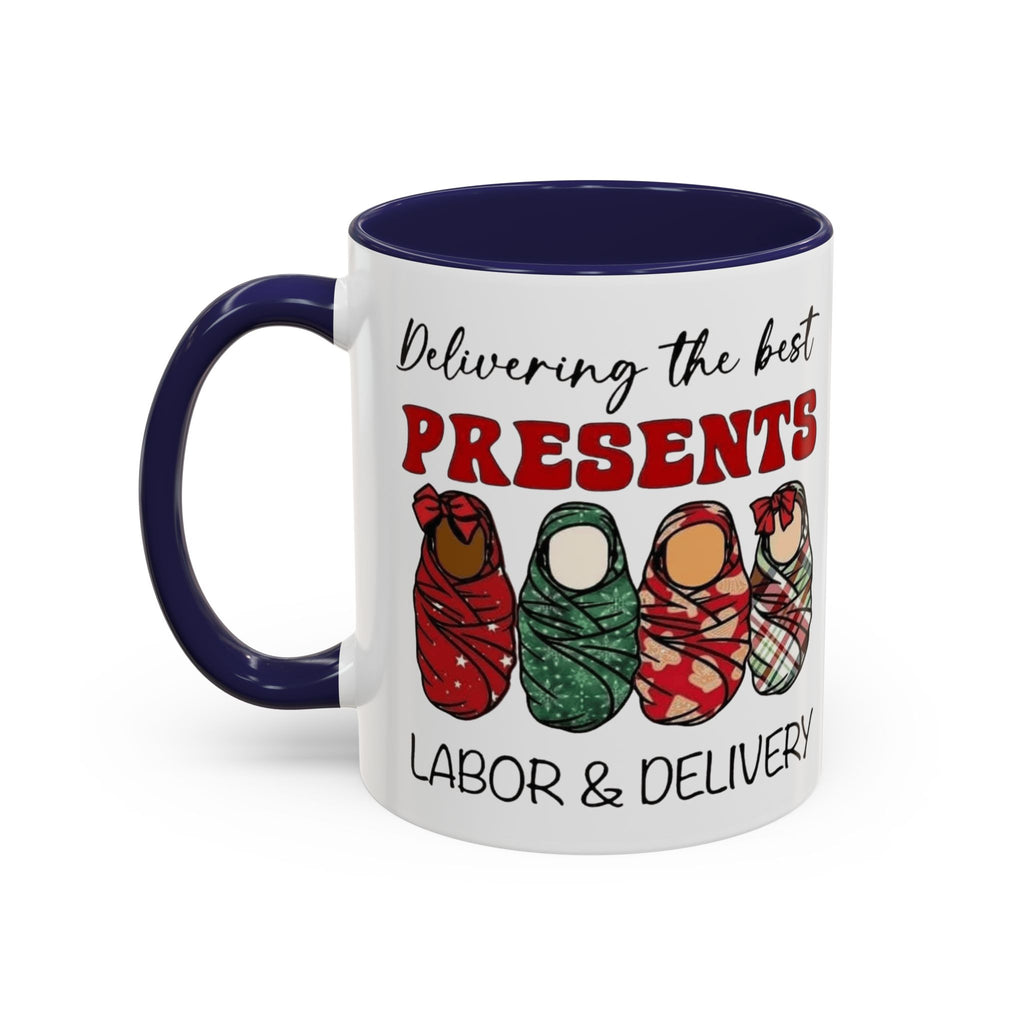 Christmas Presents Delivery Coffee Mug — "Delivering the Best Presents" Accent Mug Medical Christmas Mug,