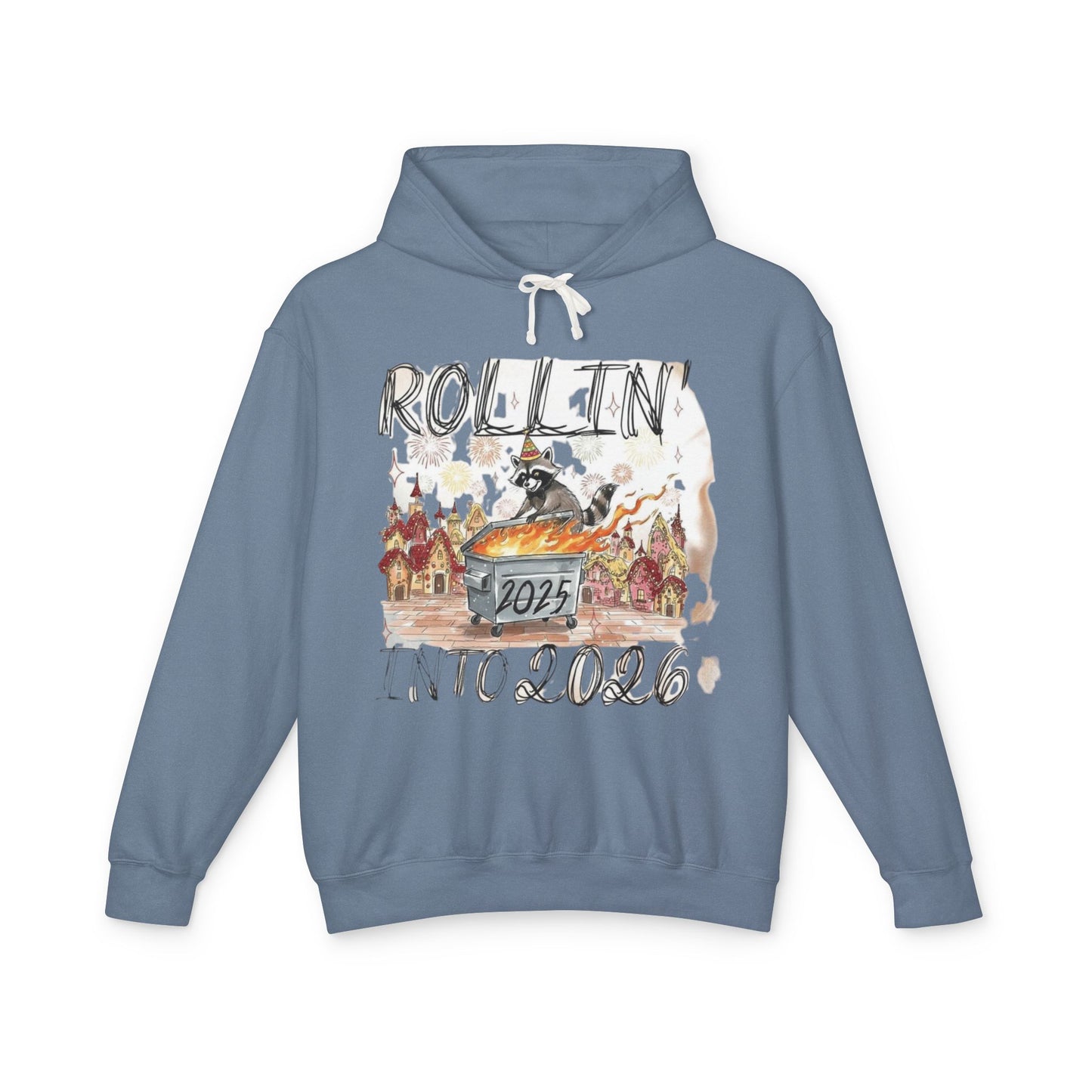 Rollin' Into 2026 Retro Winter Hooded Sweatshirt