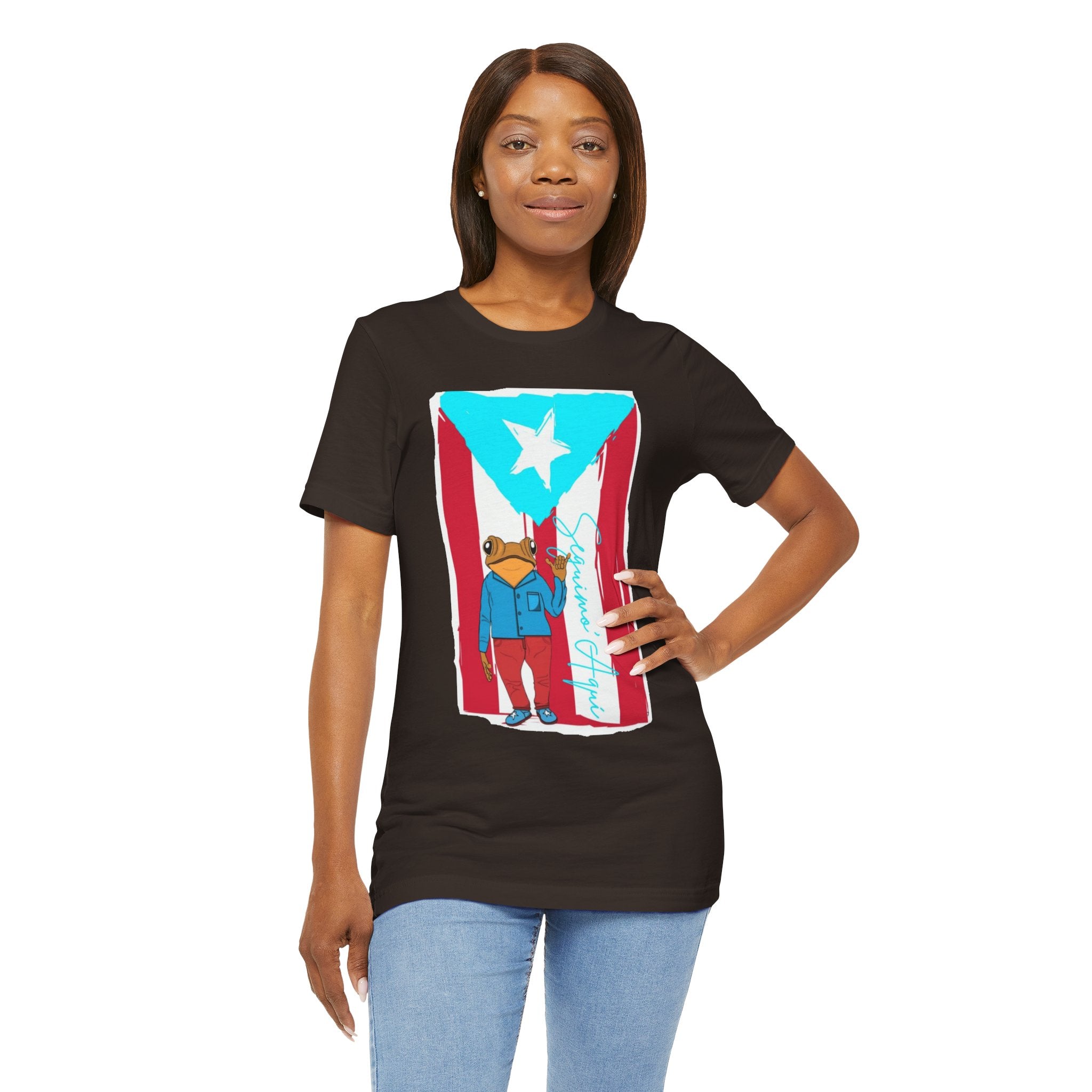 Puerto Rican Coqui Flag T‑Shirt  Boricua Pride Tee