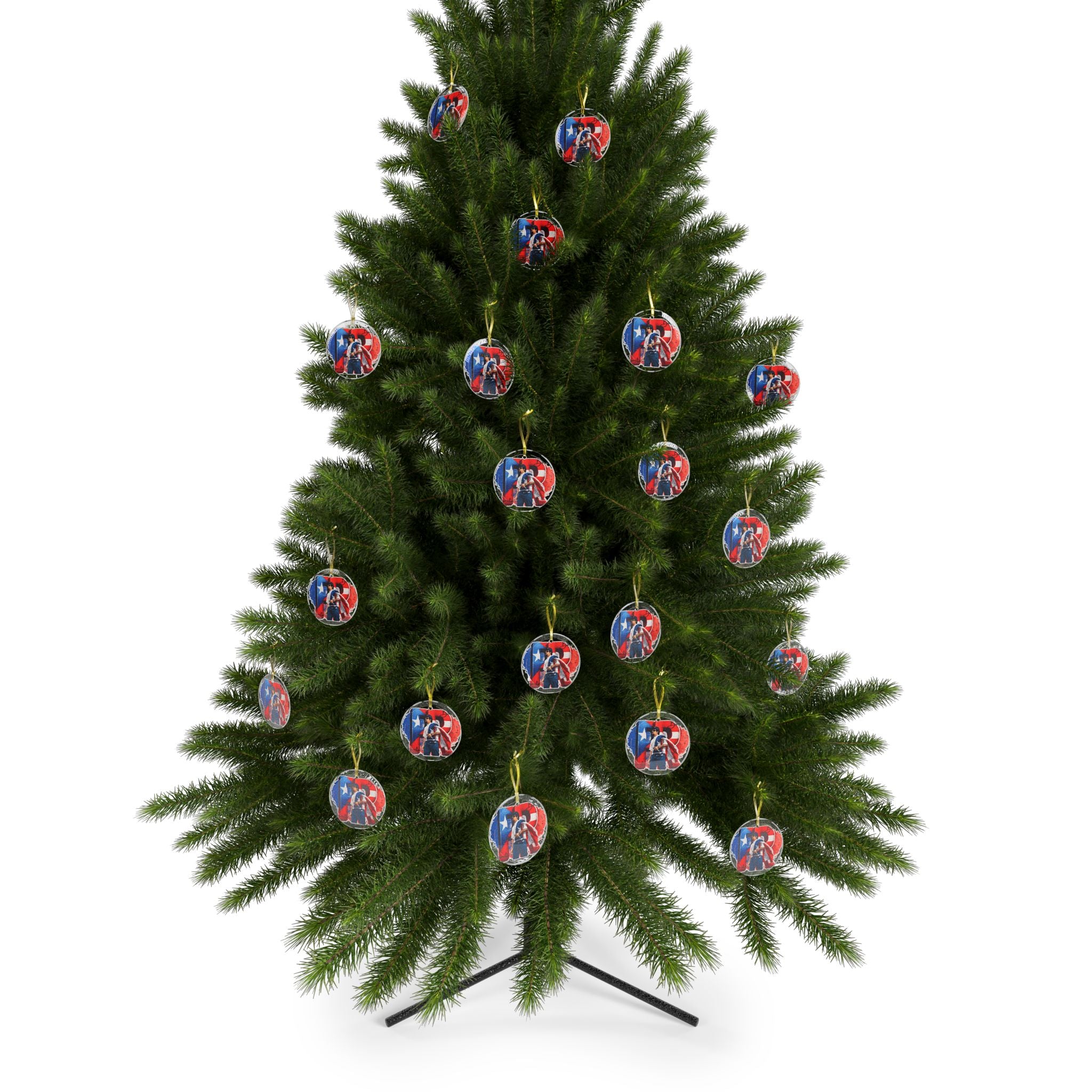 Boricua Pride Glass Ornament – Puerto Rico Island Decor Gift