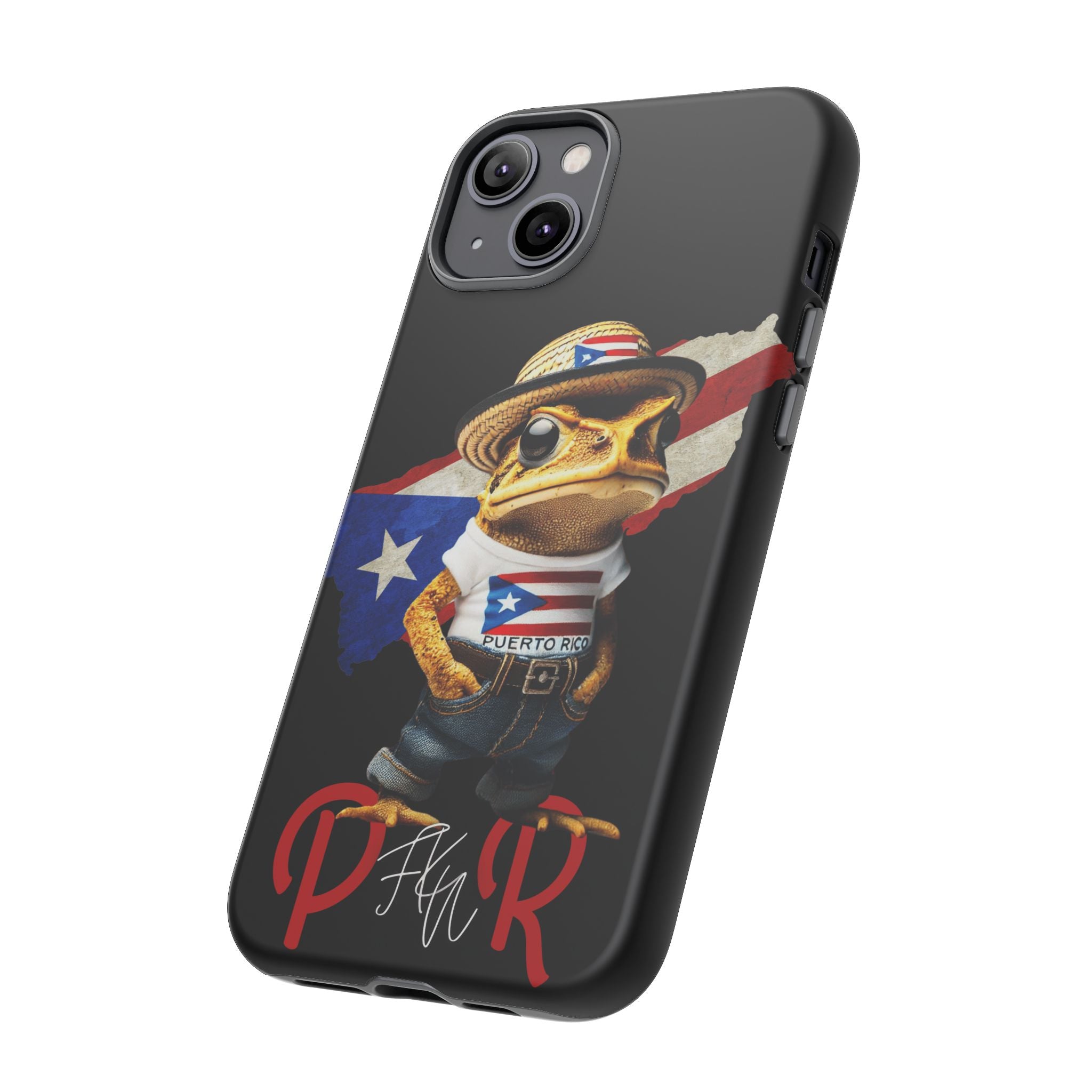 Puerto Rican Frog Tough Phone Case  Puerto Rico Flag Patriotic Protective Case